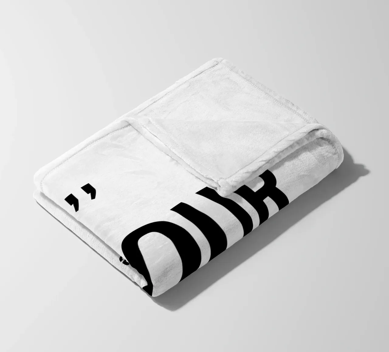 Amour Lumiere Esperance coperta in pile da YV TYPOGRAPHY