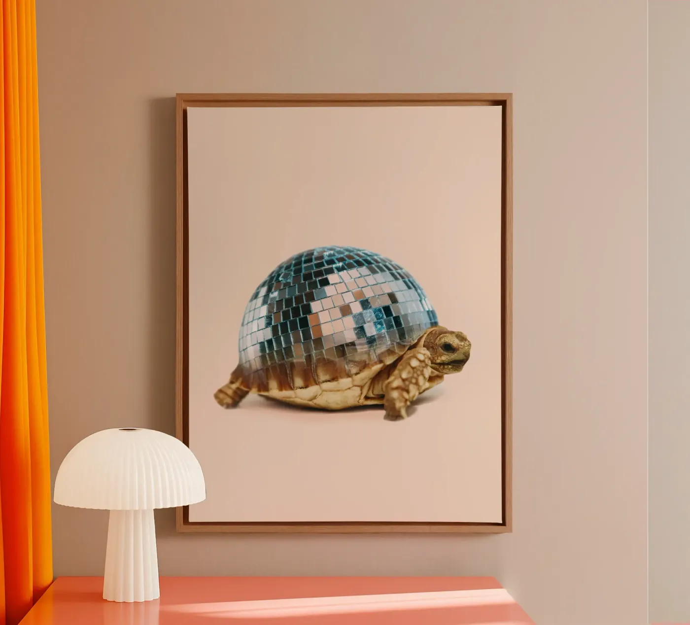 TURTLE DISC canvas van Dagmar Pels