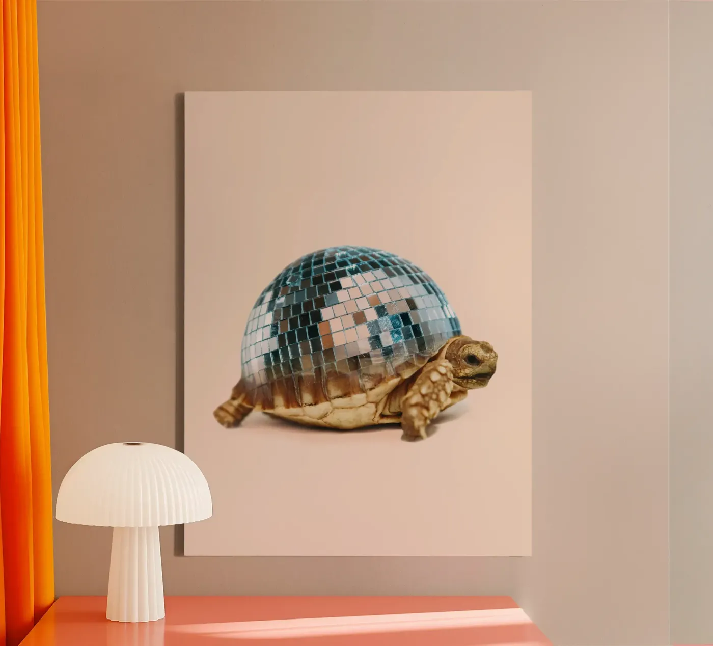 TURTLE DISC canvas van Dagmar Pels