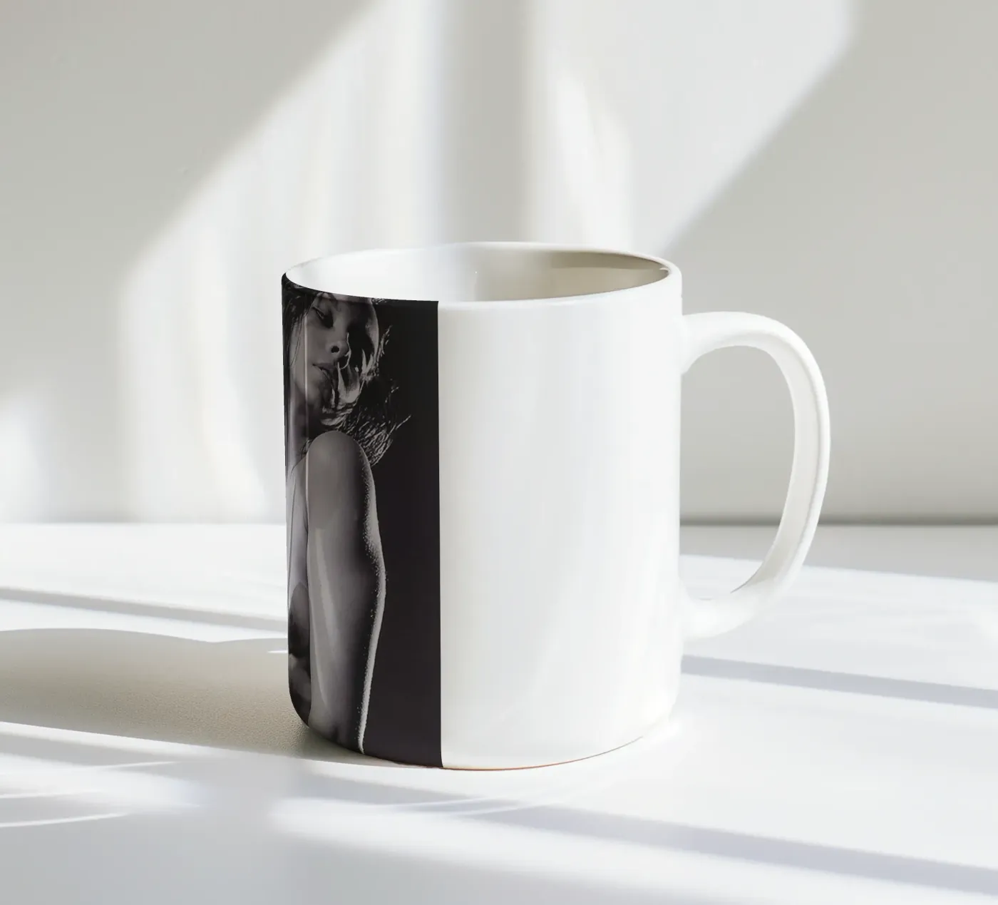 Adele X  posing nude Mono ceramic mug by Dave Hare Photography