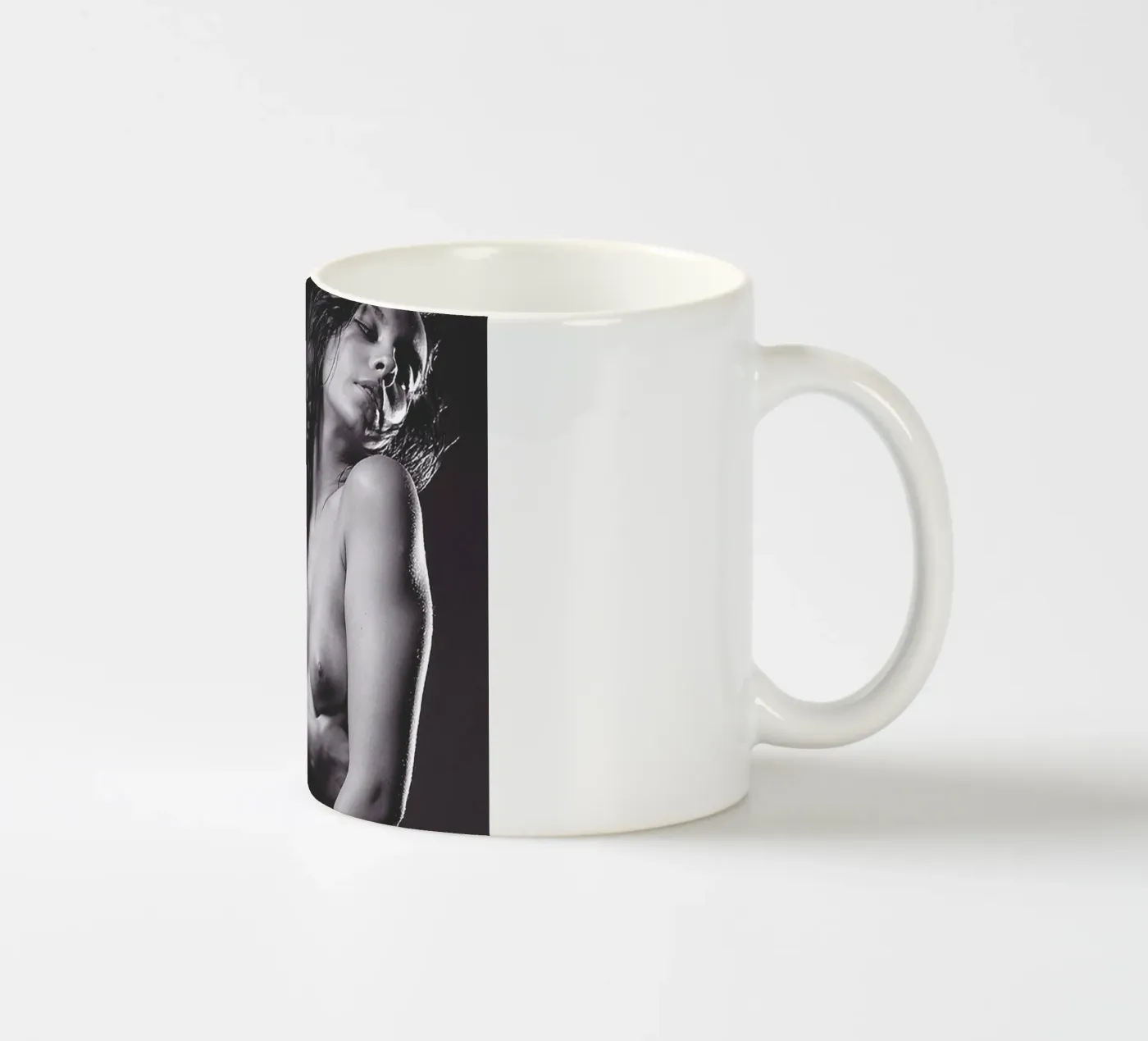 Adele X  posing nude Mono ceramic mug by Dave Hare Photography