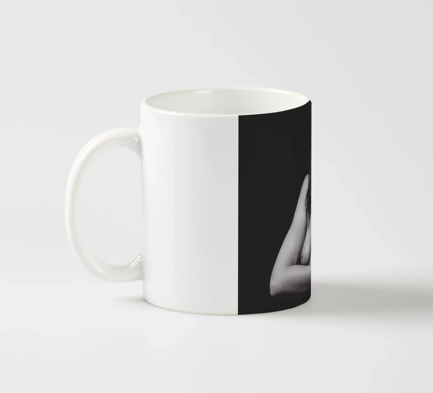 Adele X  posing nude Mono ceramic mug by Dave Hare Photography