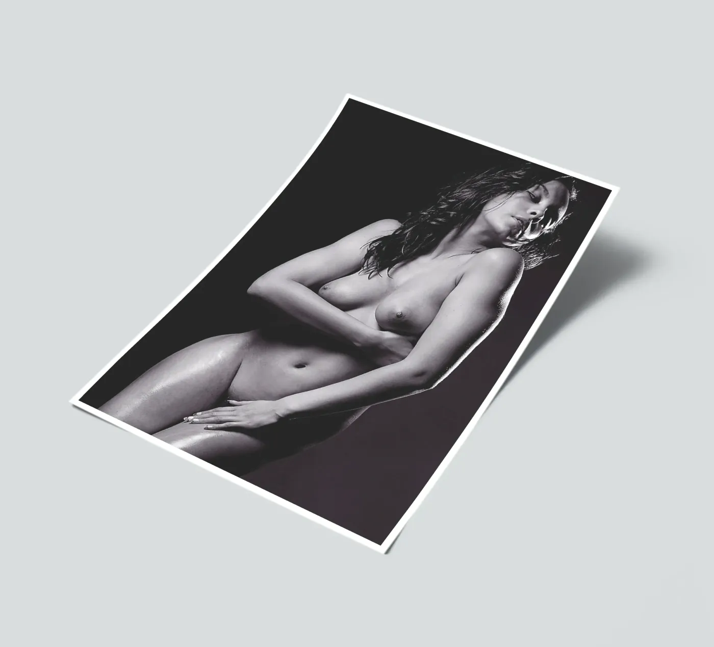 Adele X posing nude Mono sticker sheet by Dave Hare Photography