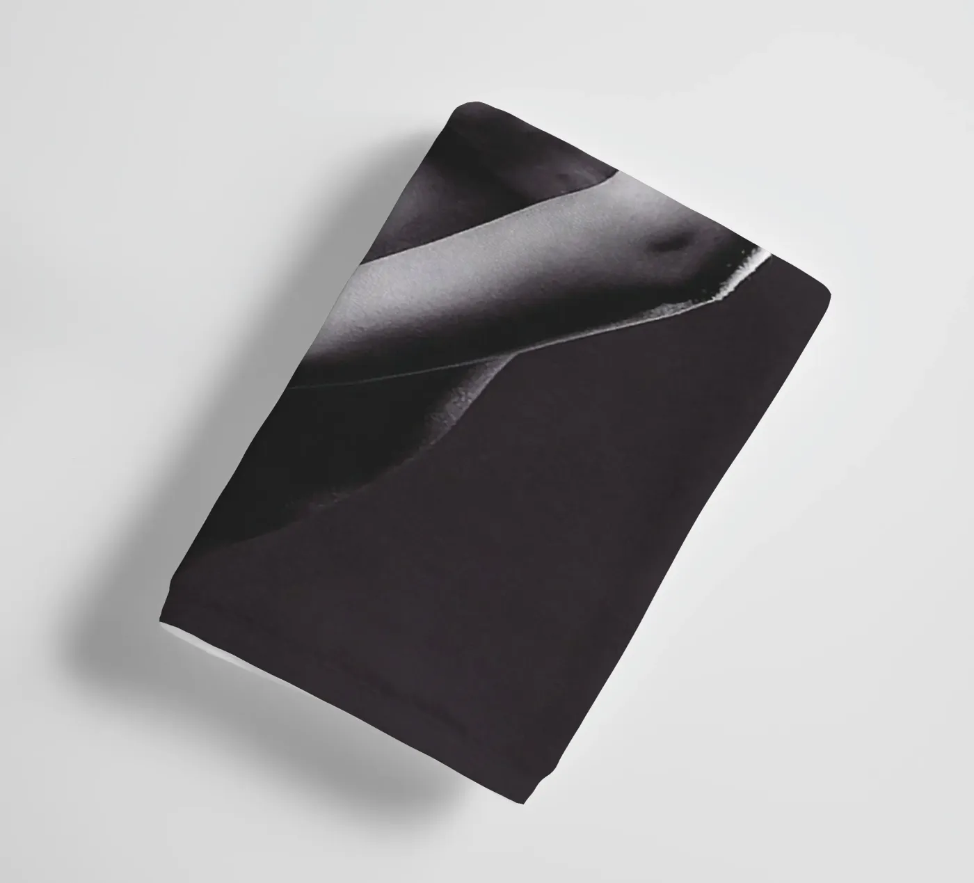 Adele X posing nude Mono badhanddoek van Dave Hare Photography