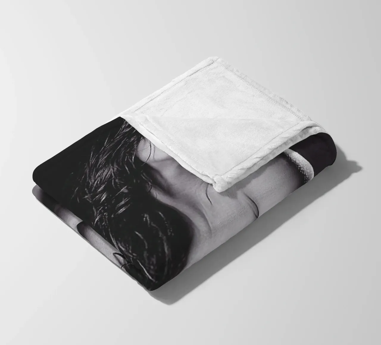 Adele X  posing nude Mono fleece blanket by Dave Hare Photography