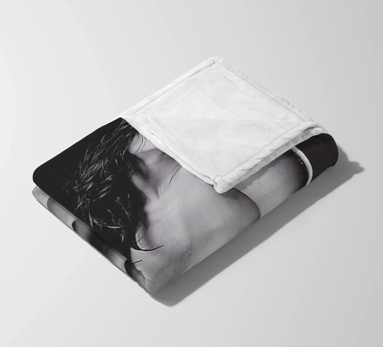 Adele X posing nude Mono fleecedeken van Dave Hare Photography