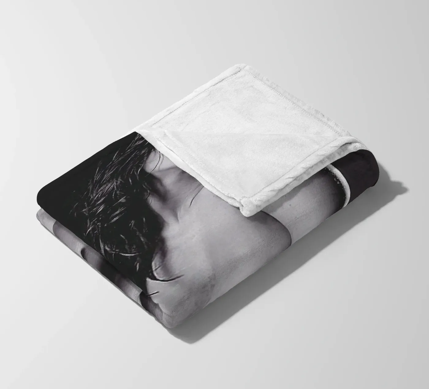 Adele X posing nude Mono Fleecedecke von Dave Hare Photography