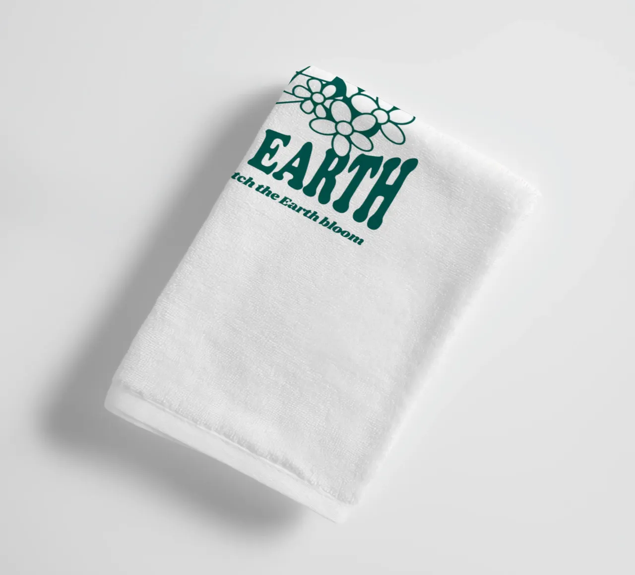 Red de planeet, hou van de aarde badhanddoek van 🥝 KIWI STORE