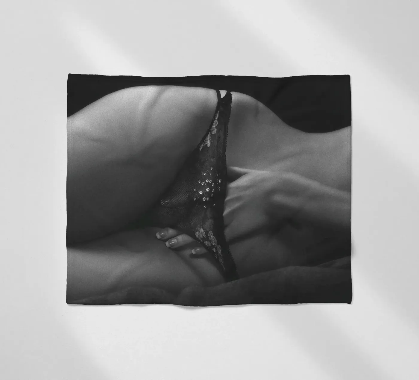 Pretty Thong fleece blanket by Dave Hare Photography