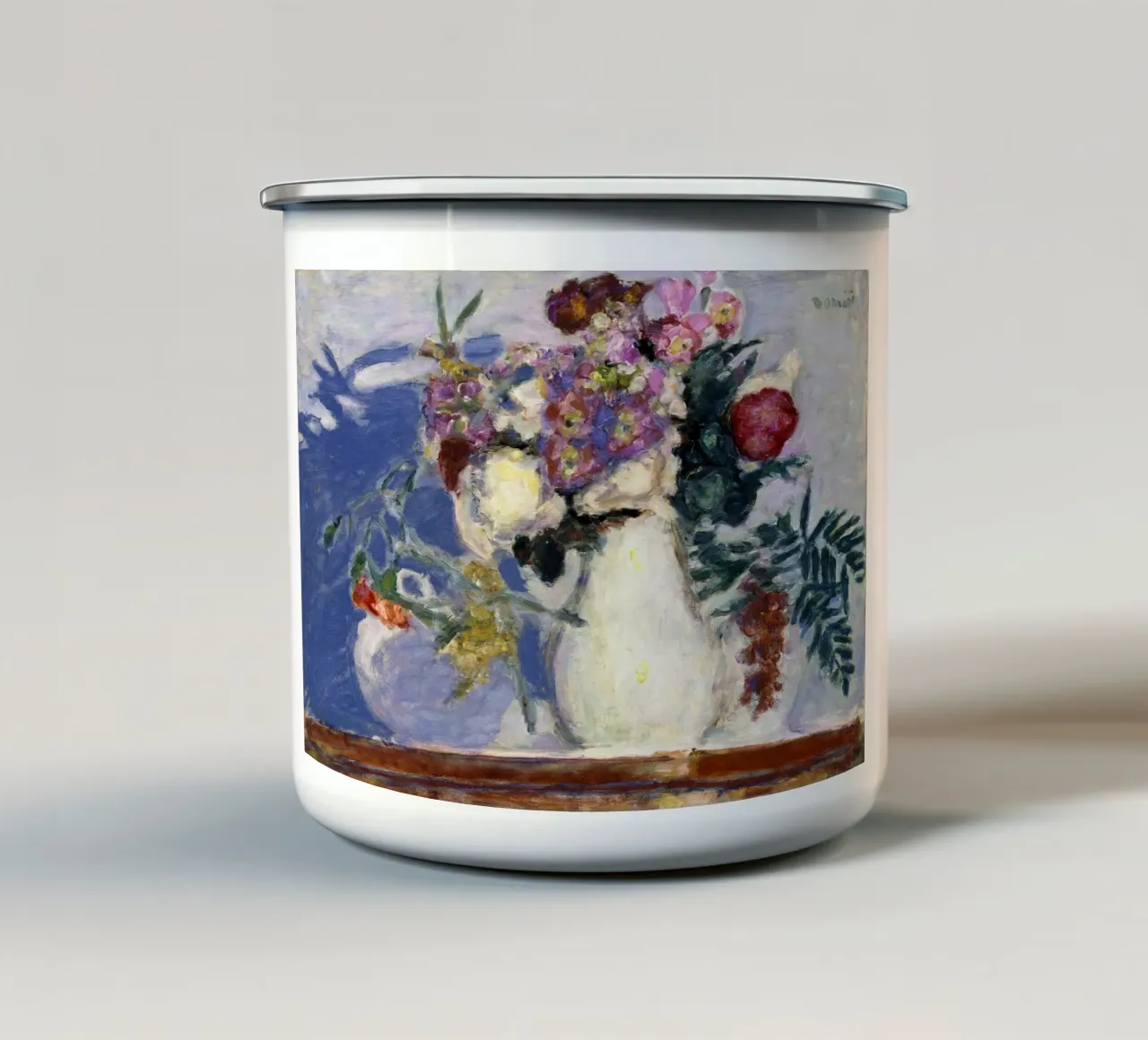 Pierre Bonnard - Vaso di fiori tazza in smalto da ARTOTHEK