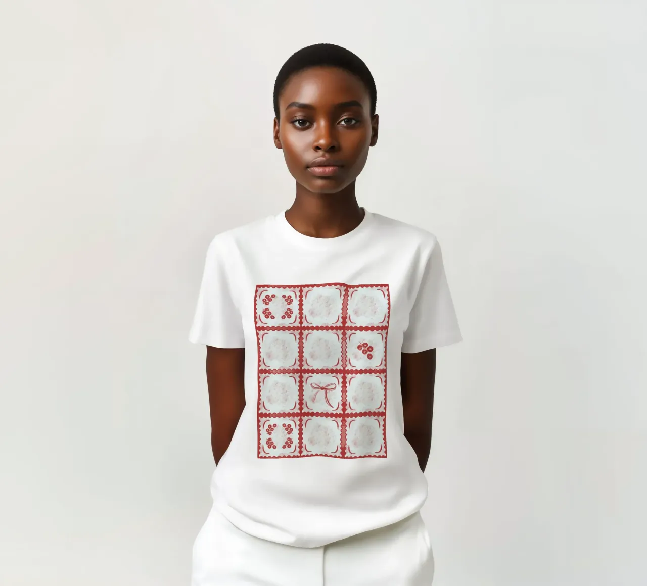 Ravioli Pomodoro Pattern t-shirt da anisillustration