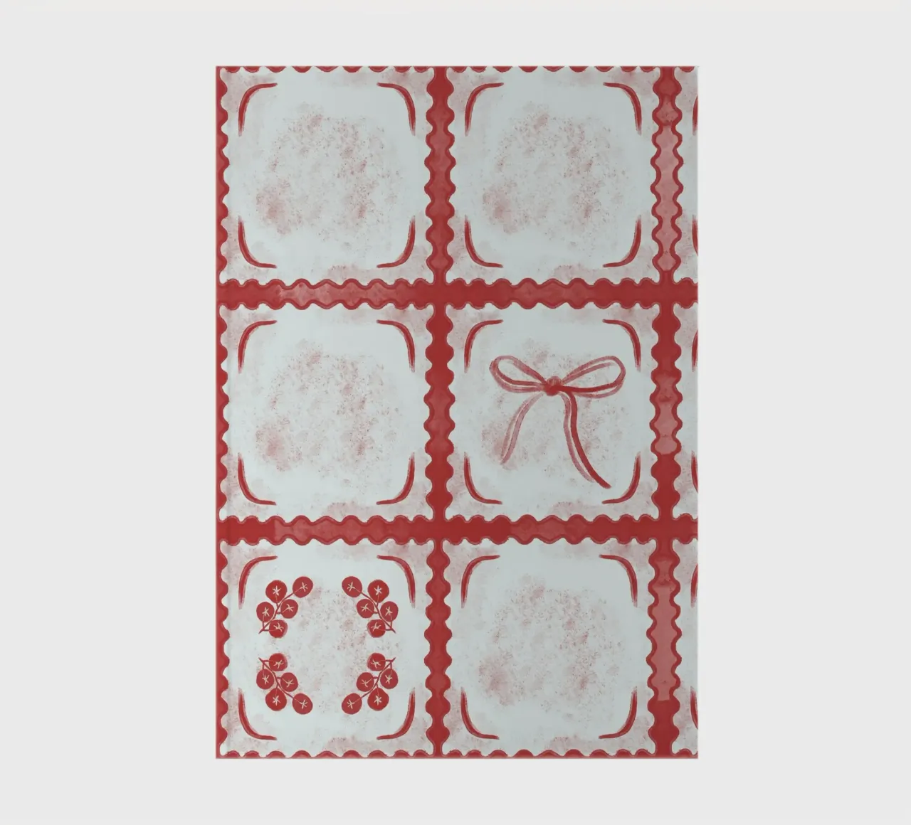 Ravioli Pomodoro Pattern notebook by anisillustration