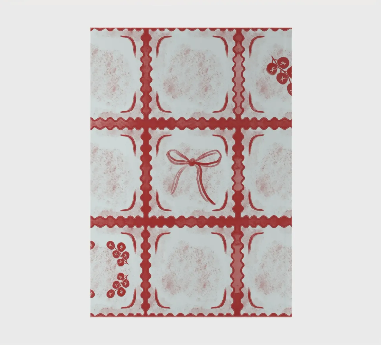 Ravioli Pomodoro Pattern notebook by anisillustration