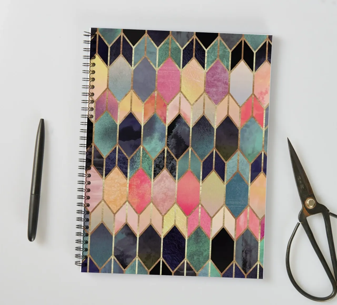 Stained Glass spiral notebook by Elisabeth Fredriksson