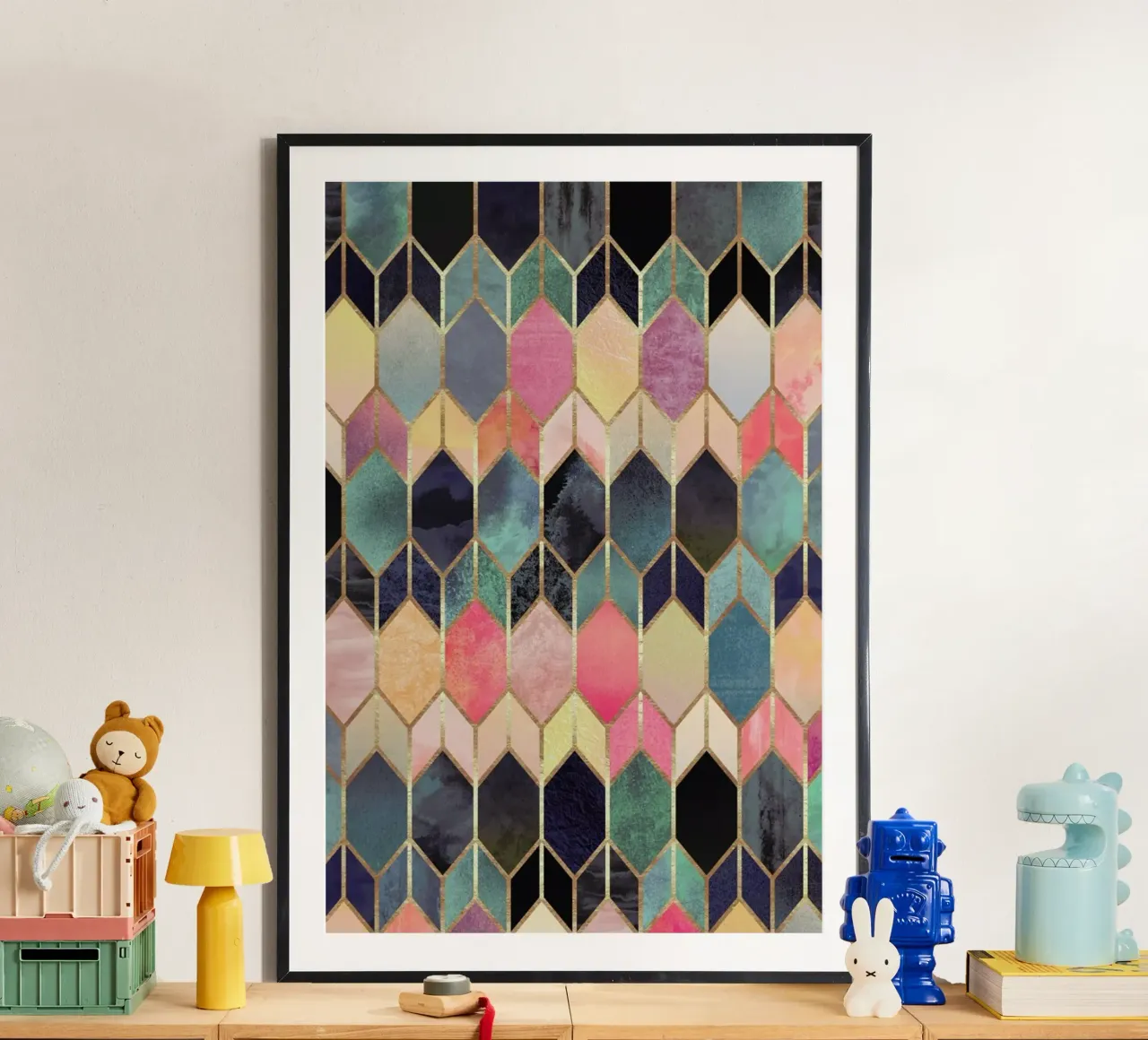 Stained Glass poster con telaio in plastica da Elisabeth Fredriksson