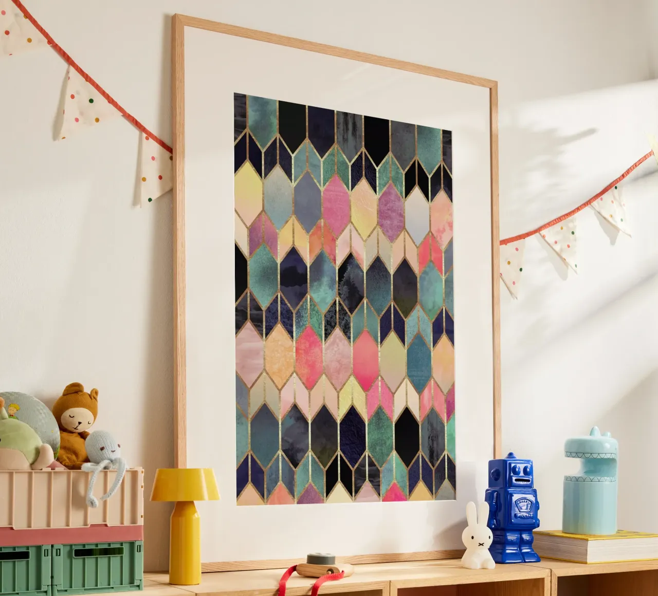 Stained Glass poster con telaio in plastica da Elisabeth Fredriksson