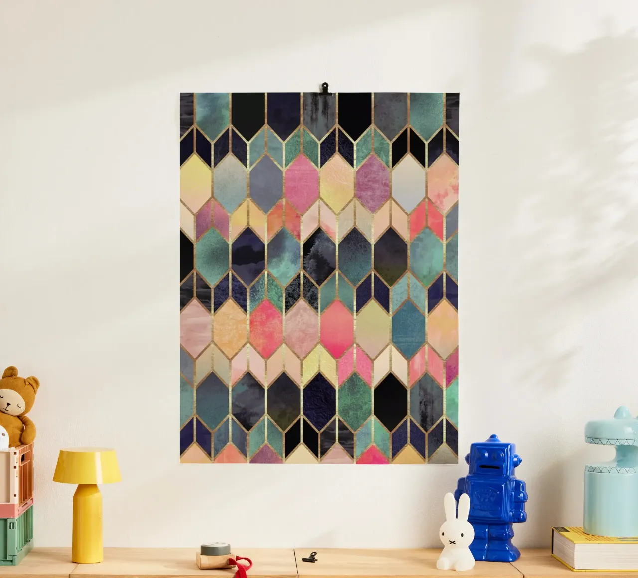 Stained Glass poster con telaio in plastica da Elisabeth Fredriksson