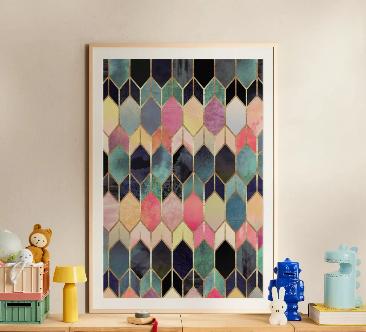 Stained Glass poster con telaio in plastica da Elisabeth Fredriksson
