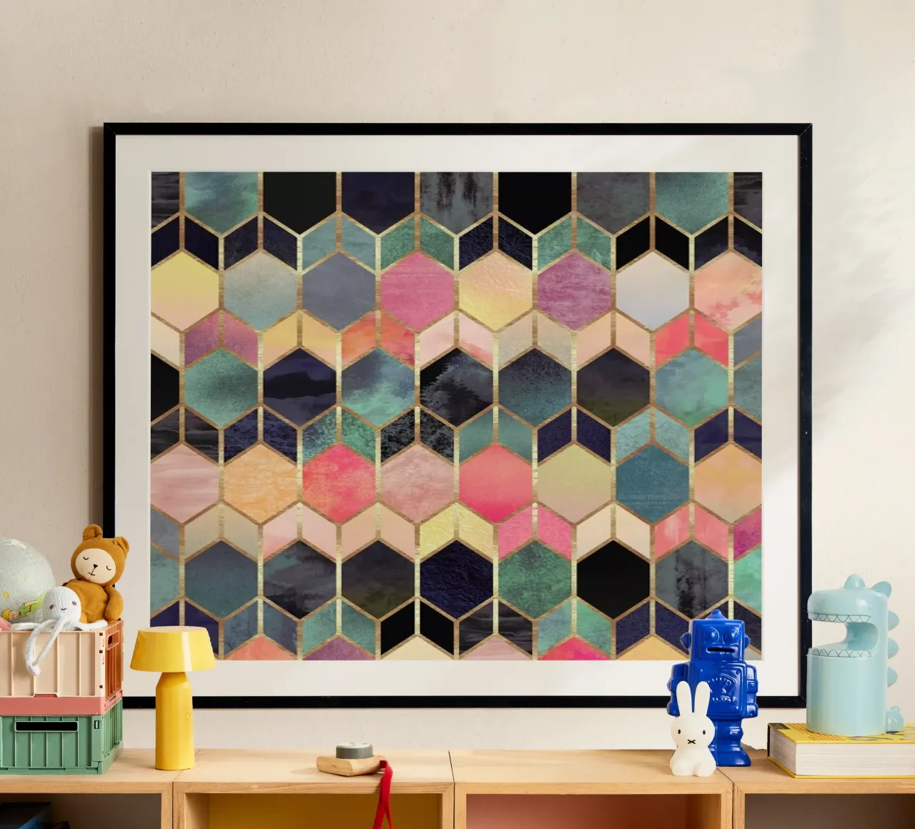 Stained Glass poster con telaio in plastica da Elisabeth Fredriksson