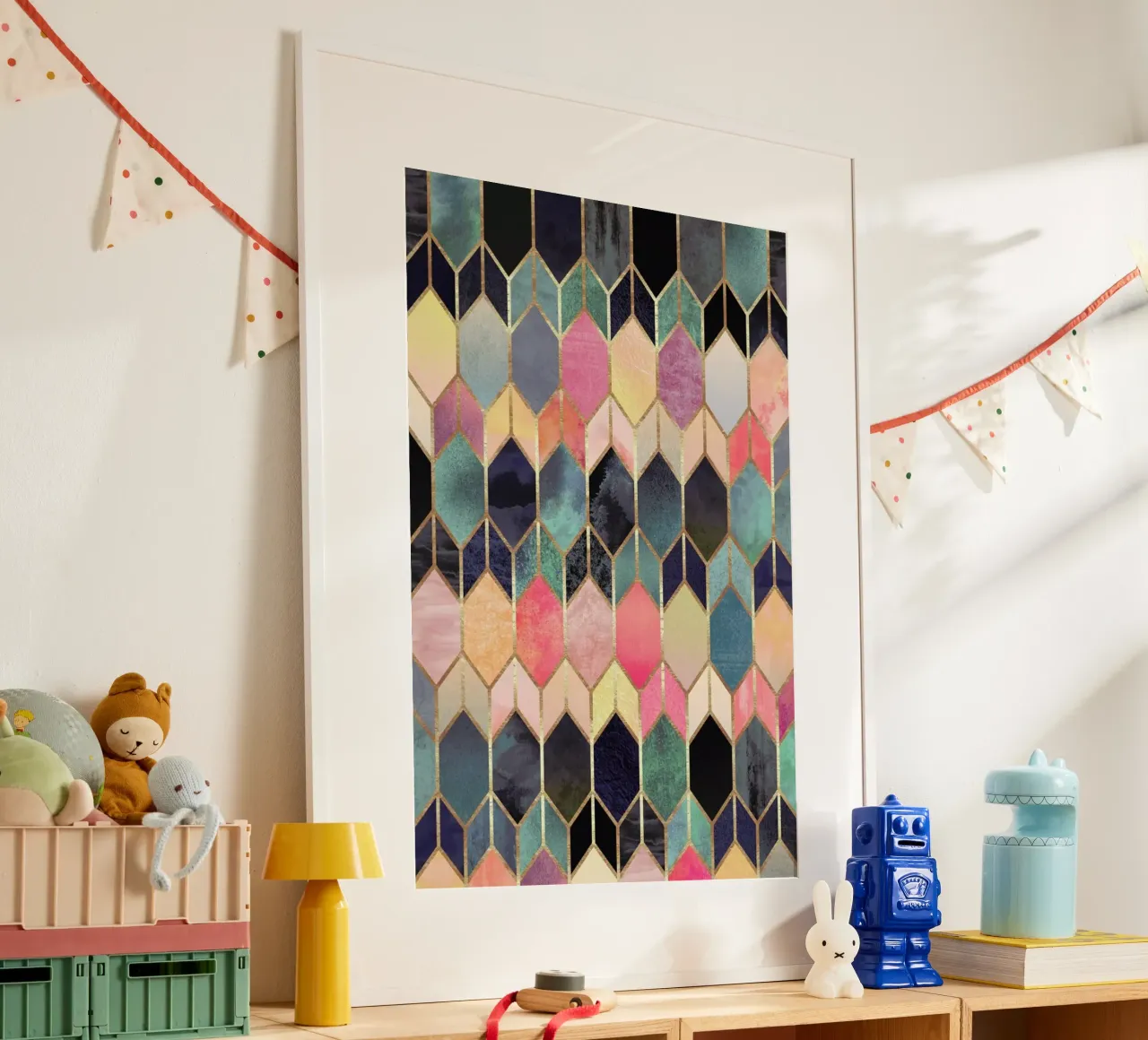 Stained Glass poster con telaio in plastica da Elisabeth Fredriksson