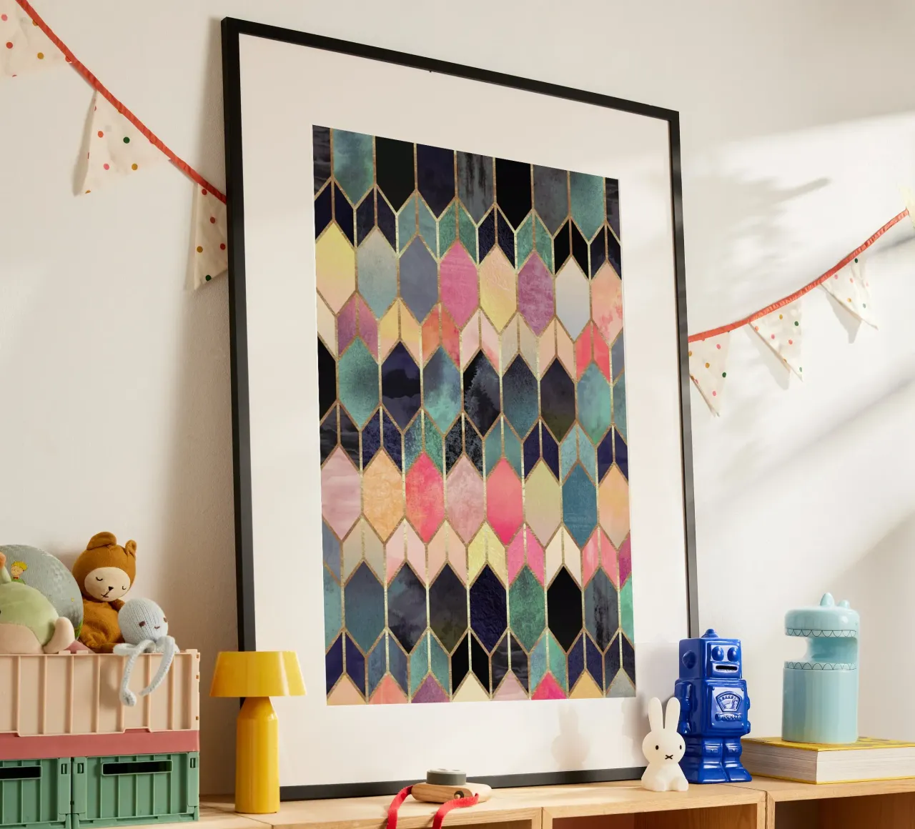 Stained Glass poster con telaio in plastica da Elisabeth Fredriksson