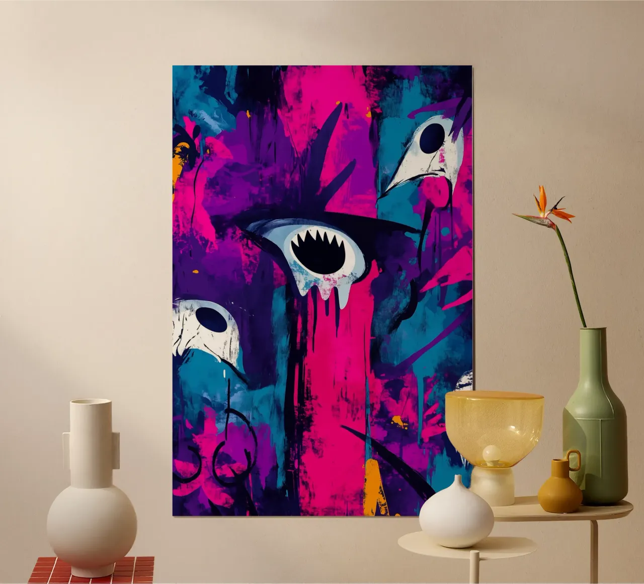 Echi vivi dell'abisso poster con telaio in plastica da melipo-art