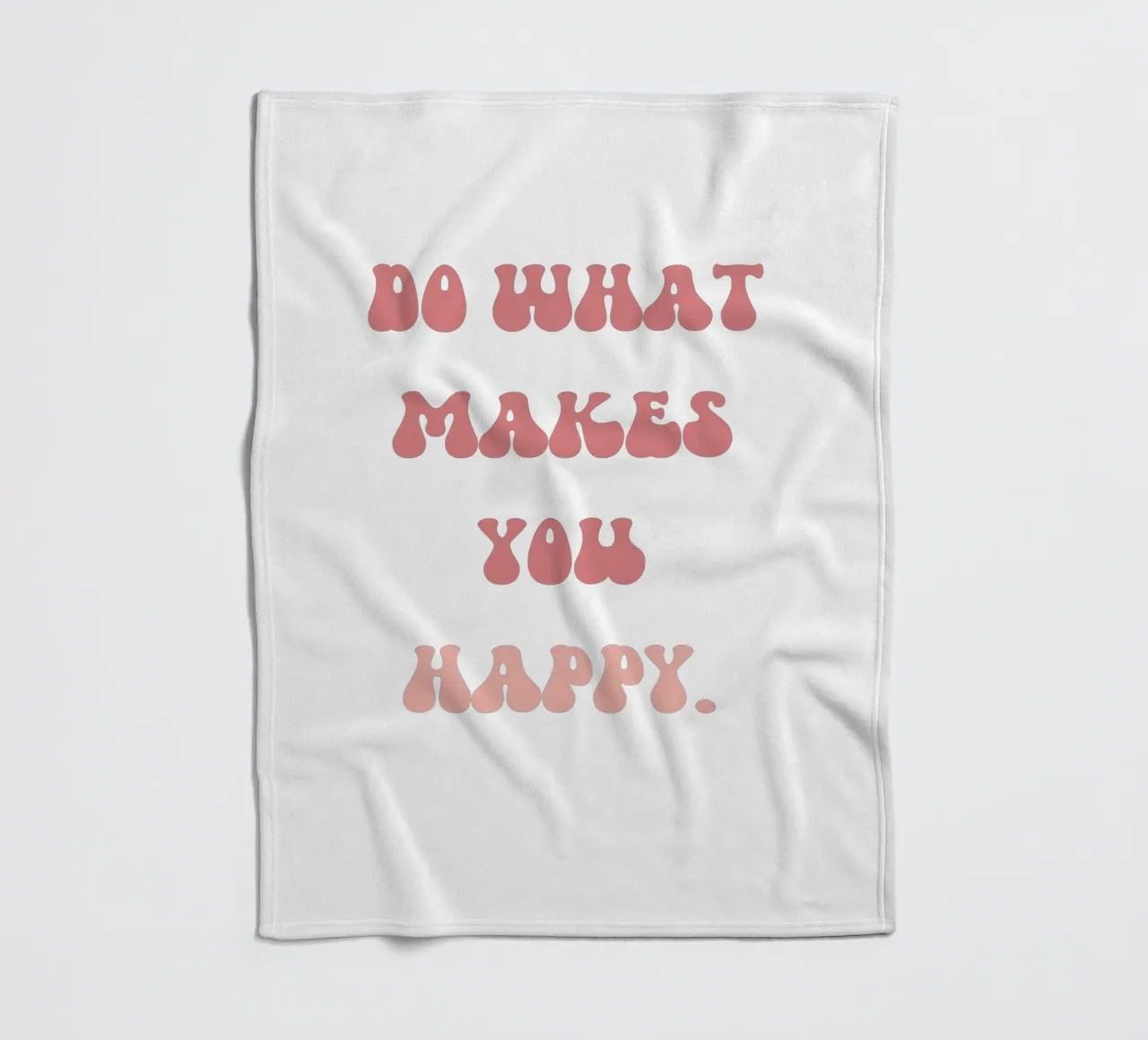 Vivere per la felicità coperta in pile da Doodle Dreams Art