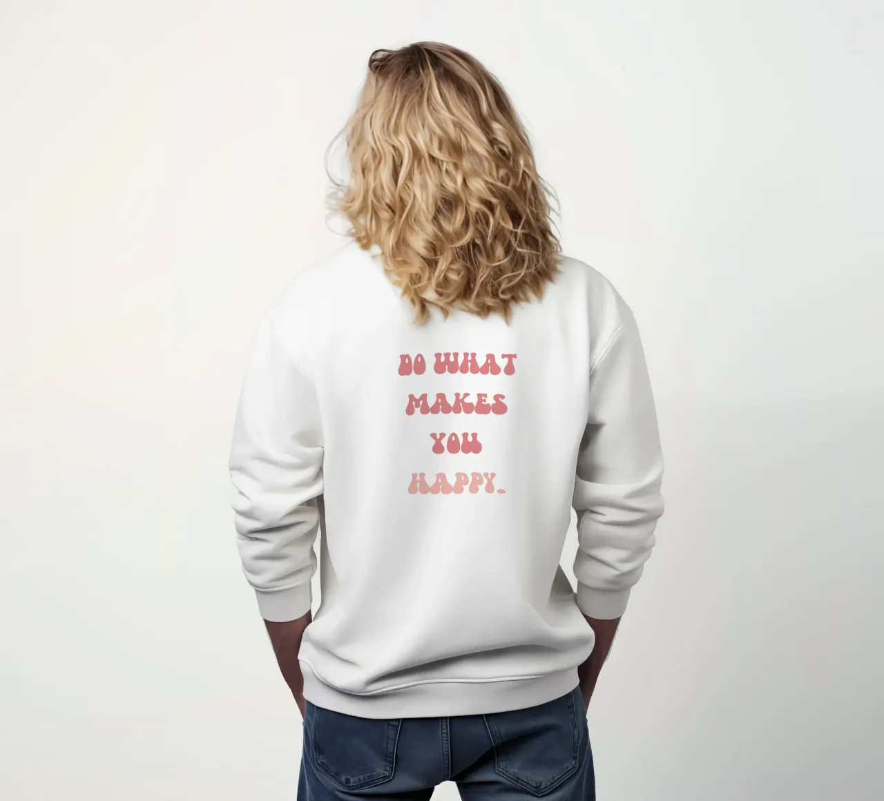 Vivere per la felicità felpa da Doodle Dreams Art