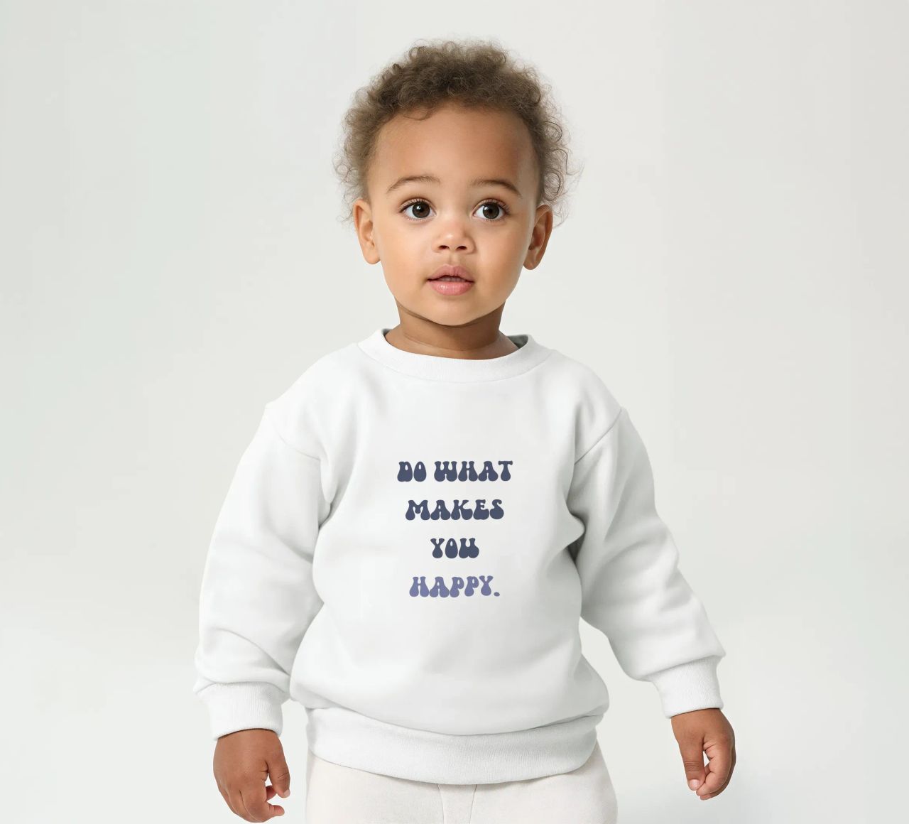 Vivere per la felicità felpa neonato da Doodle Dreams Art