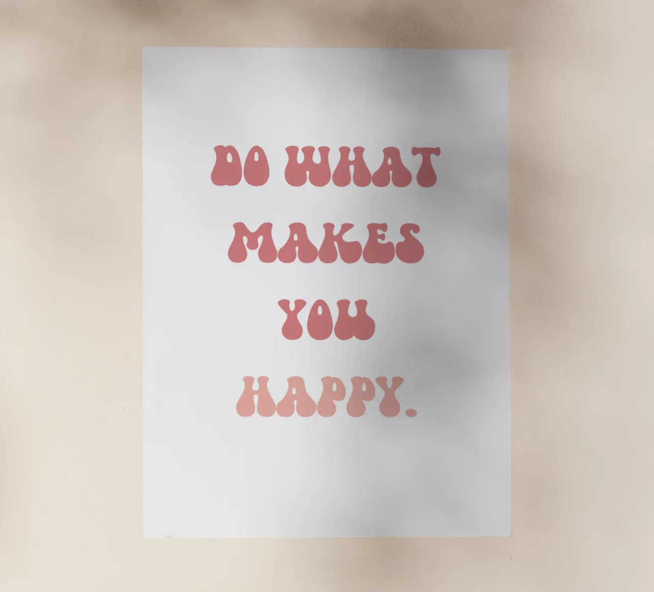 Live for Happiness backlit film by Doodle Dreams Art