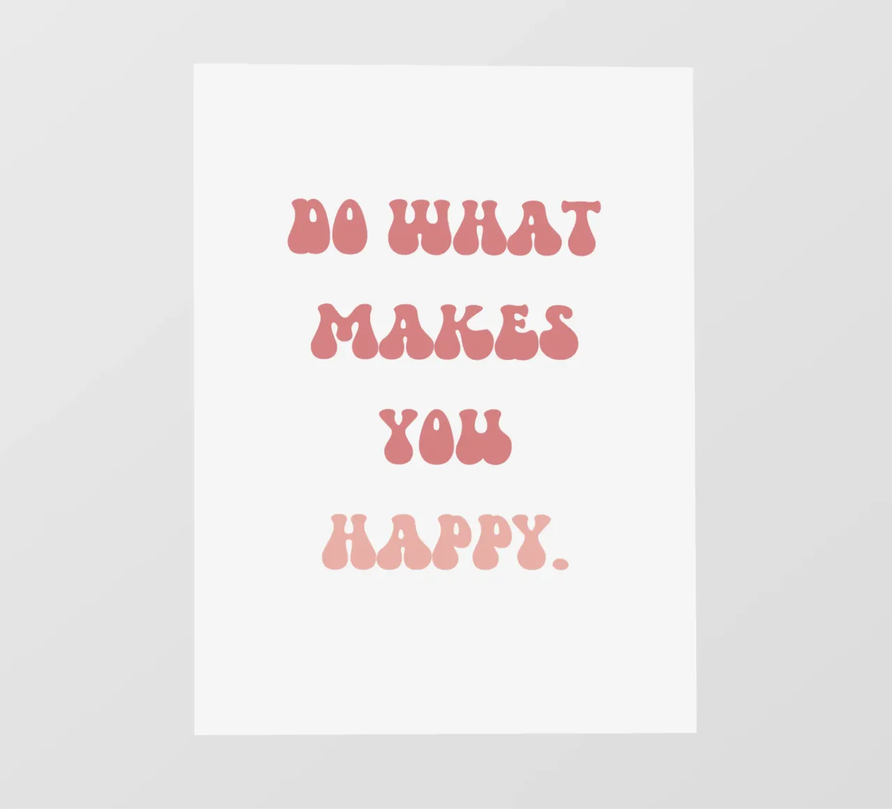 Live for Happiness backlit film by Doodle Dreams Art