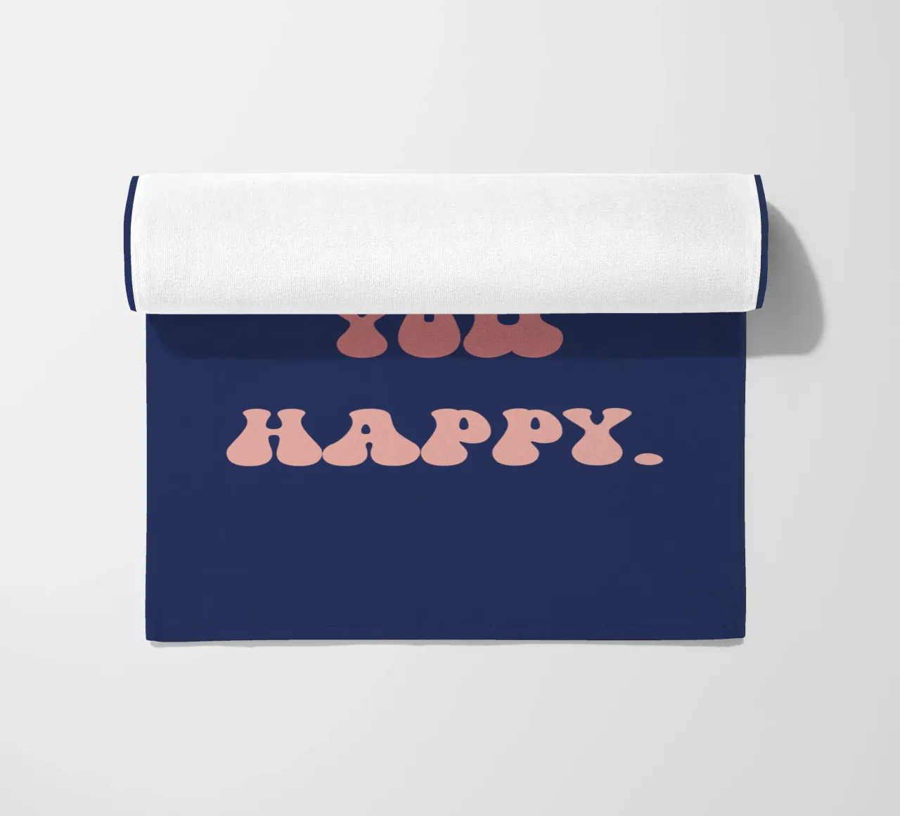 Vivere per la felicità telo mare da Doodle Dreams Art