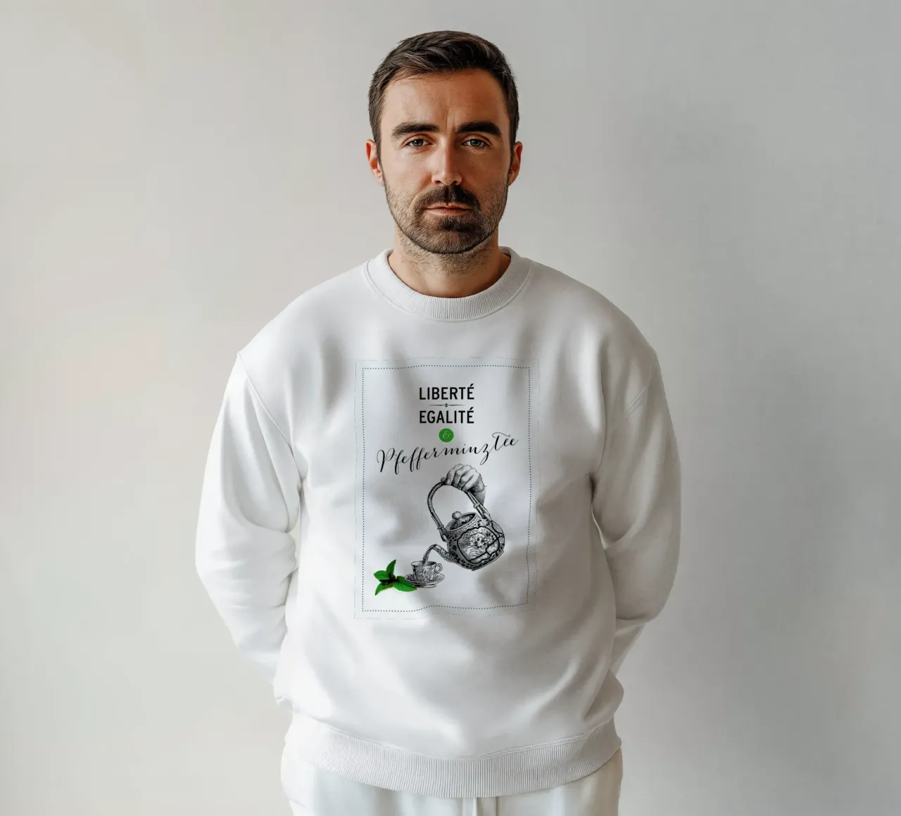 Pfefferminztee sudadera de Amy & Kurt