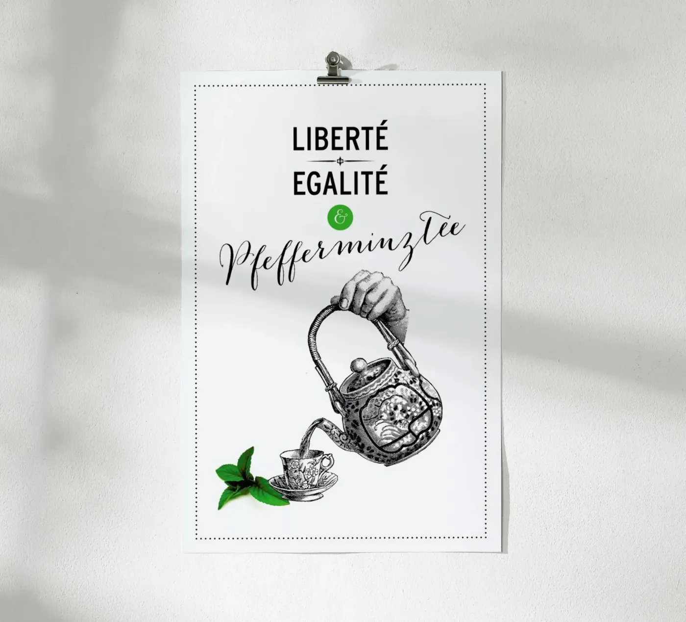 Pfefferminztee Poster von Amy & Kurt