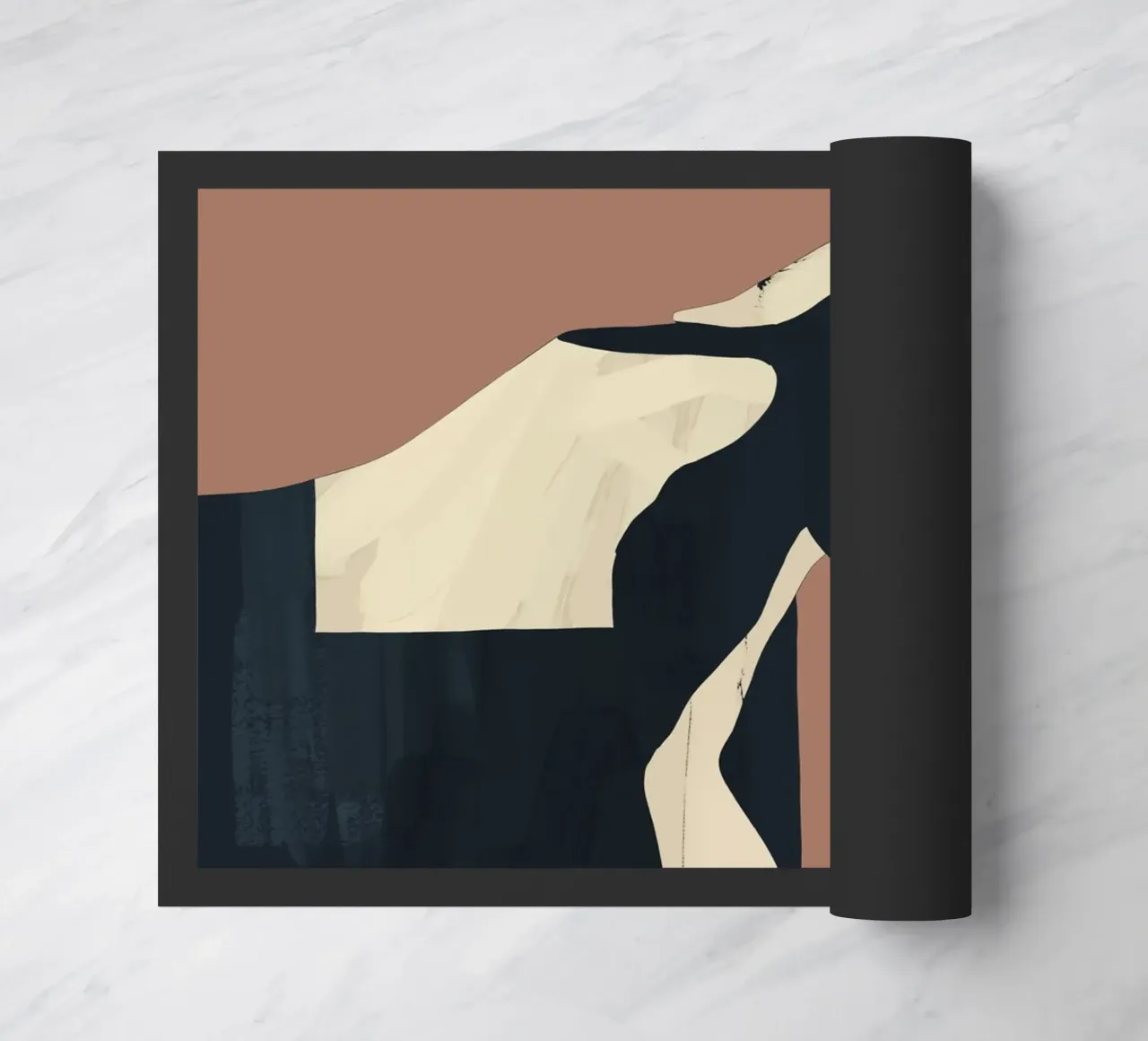 Caballo Minimal Abstracto Mousse de Moca felpudo de ThingDesign