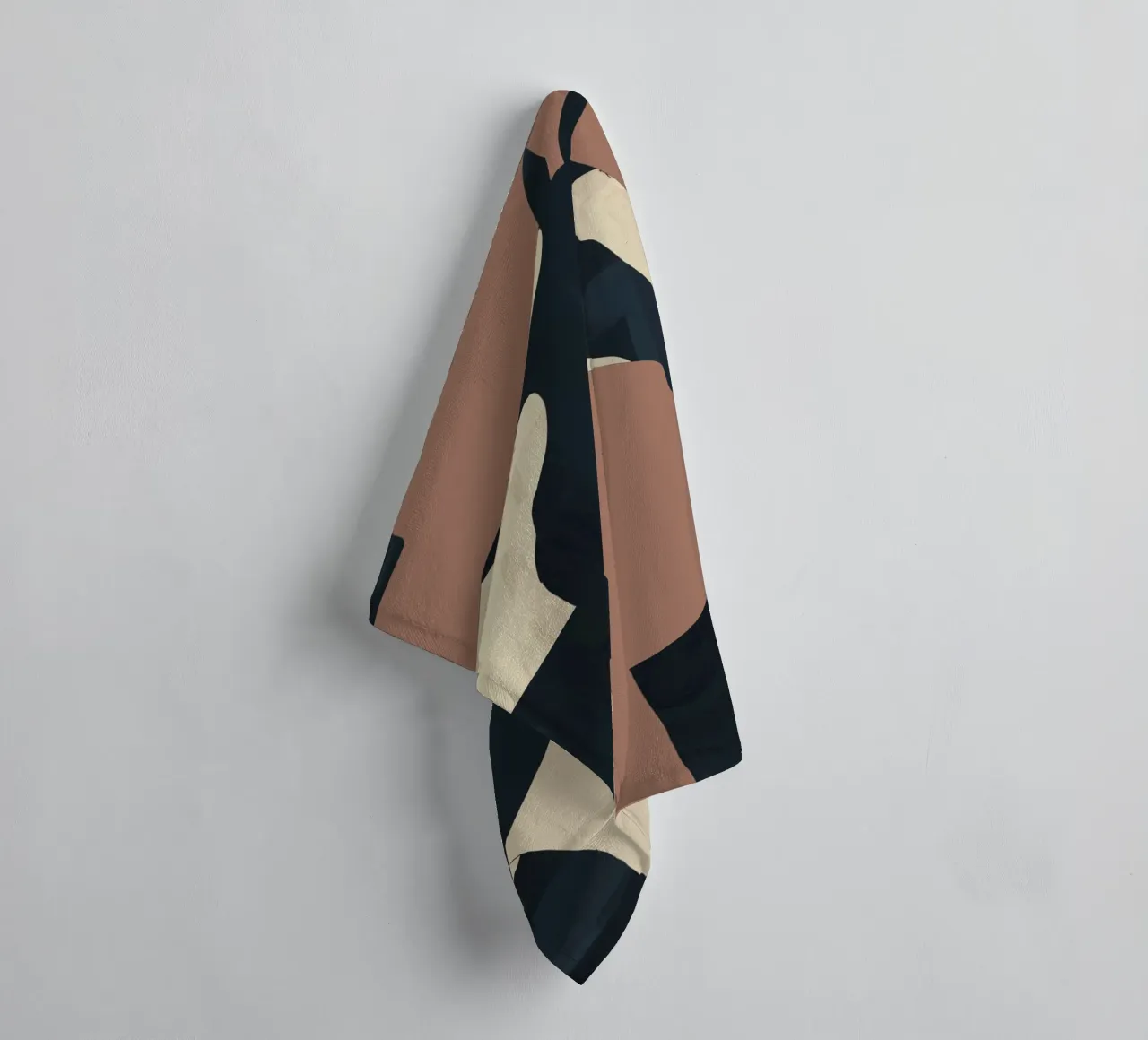 Abstrait Minimal Cheval Mousse Moka serviette de bain de ThingDesign