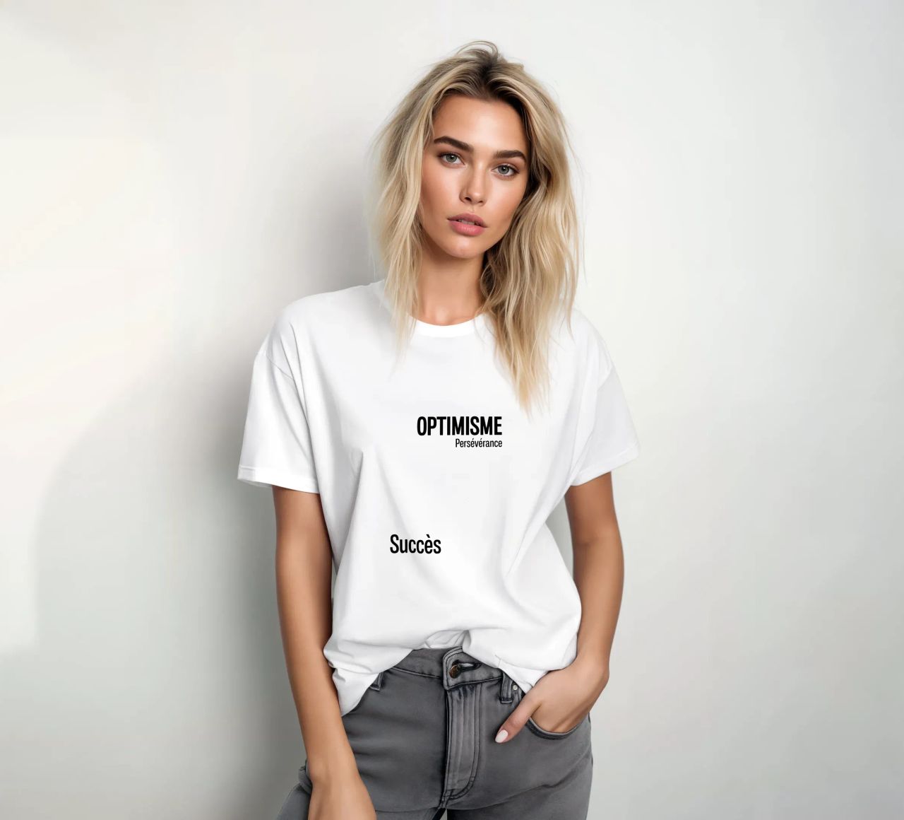 Ottimismo Perseveranza Successo t-shirt da YV TYPOGRAPHY