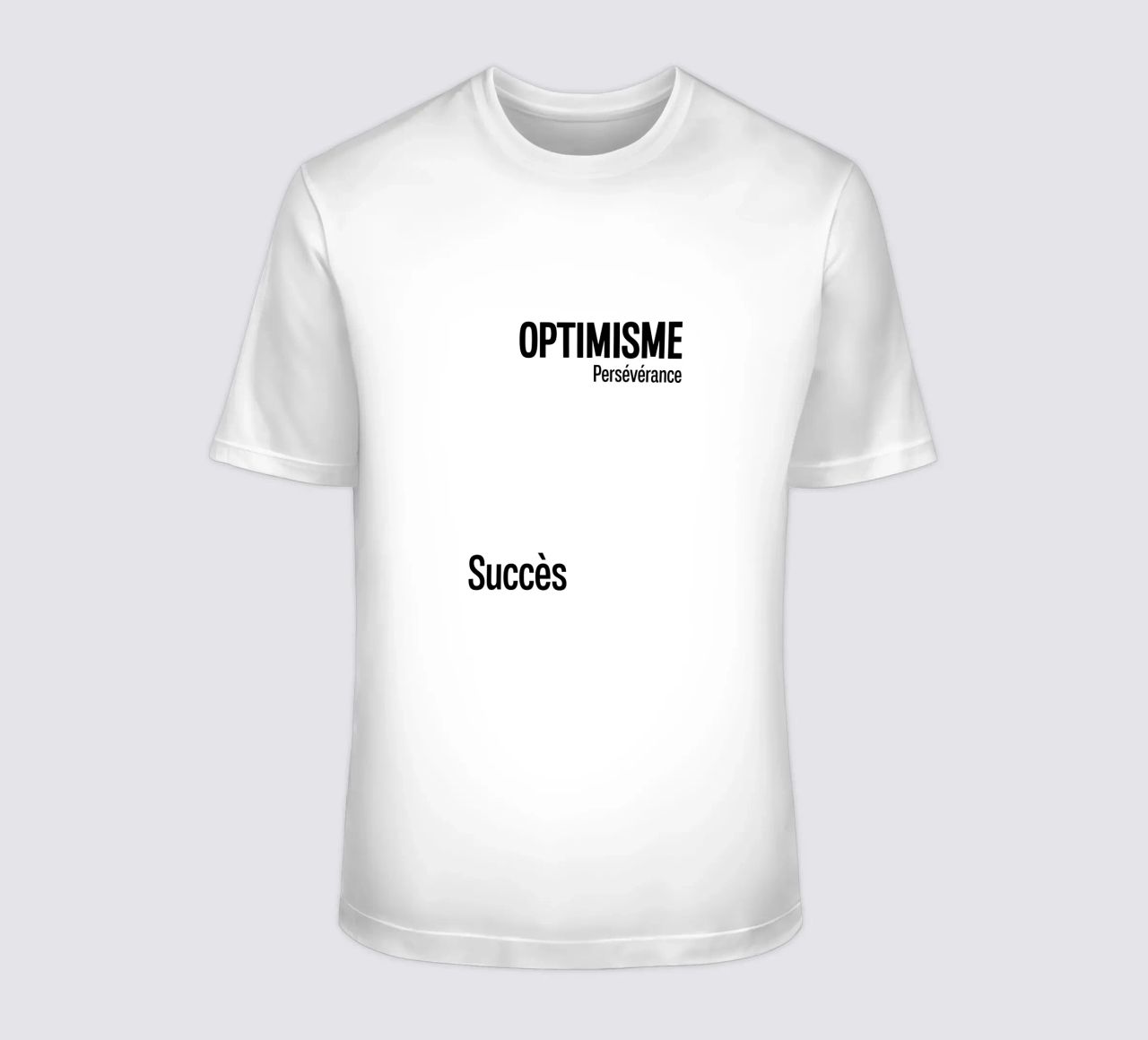 Ottimismo Perseveranza Successo t-shirt da YV TYPOGRAPHY
