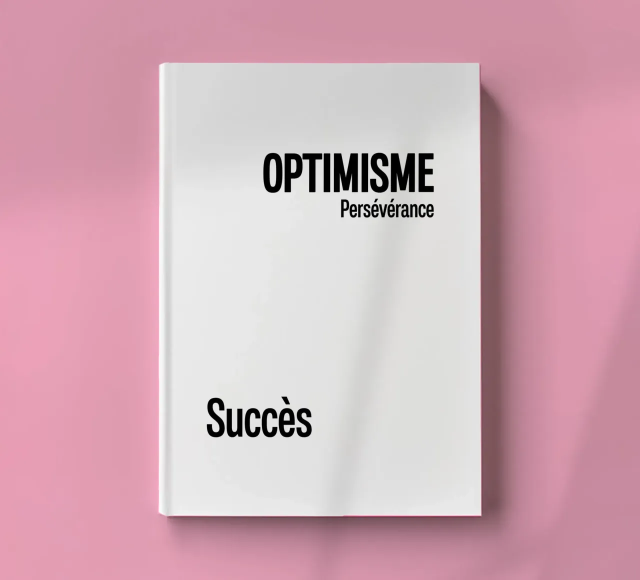 Optimisme Perseverance Succes notebook by YV TYPOGRAPHY