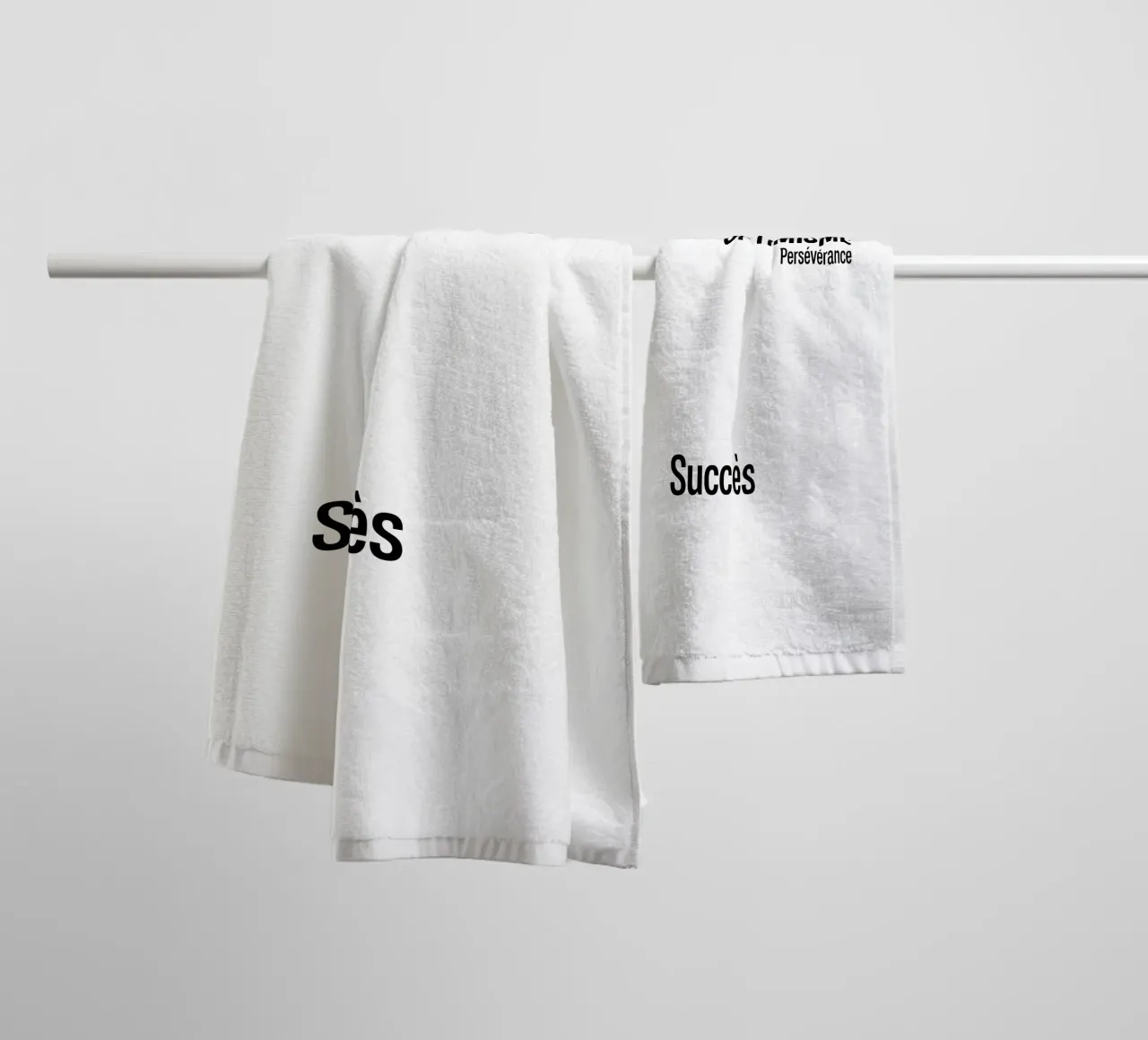 Optimismus Beharrlichkeit Erfolg Handtuch von YV TYPOGRAPHY