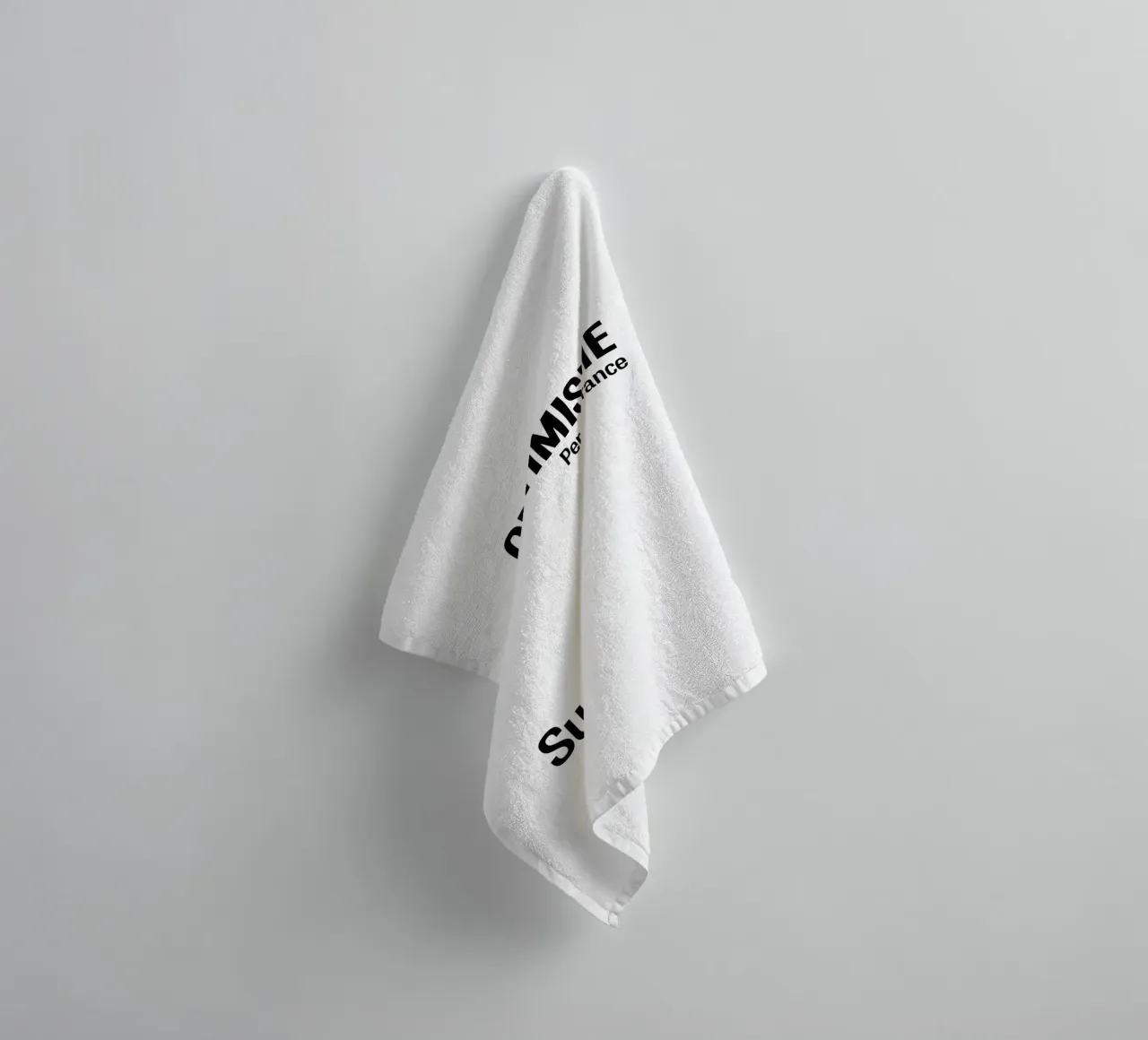 Optimismus Beharrlichkeit Erfolg Handtuch von YV TYPOGRAPHY