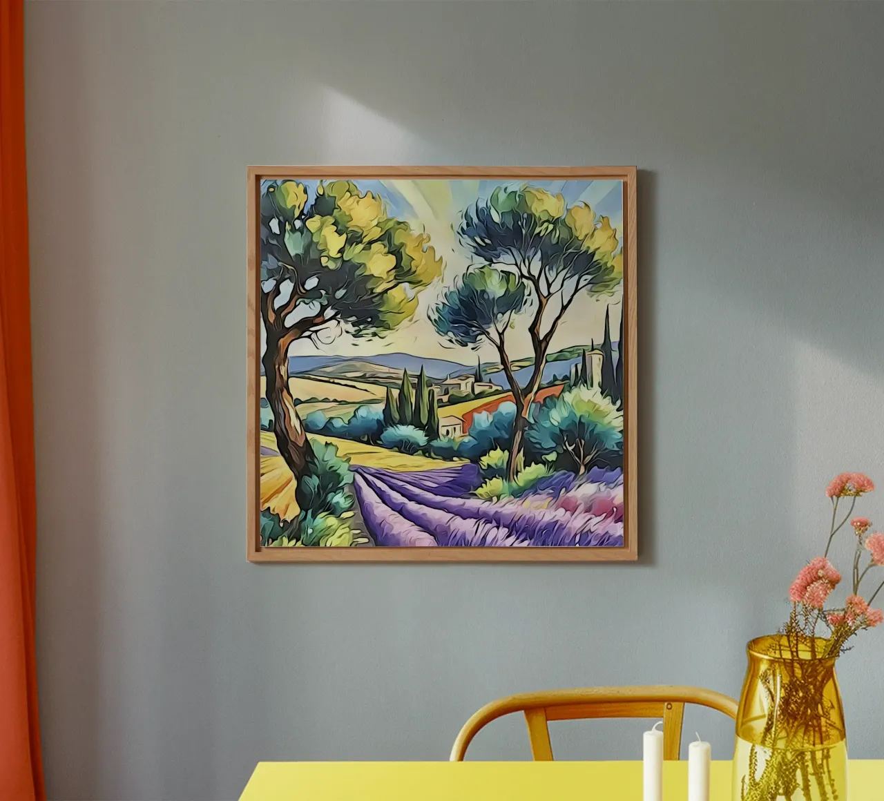 Landschaft in der Provence Alu-Dibond von ZAMART