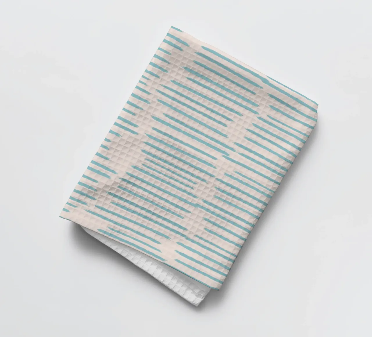 Strisce organiche a pennello - Minimalista Boho astratto blu canovaccio da cucina da susanacosta