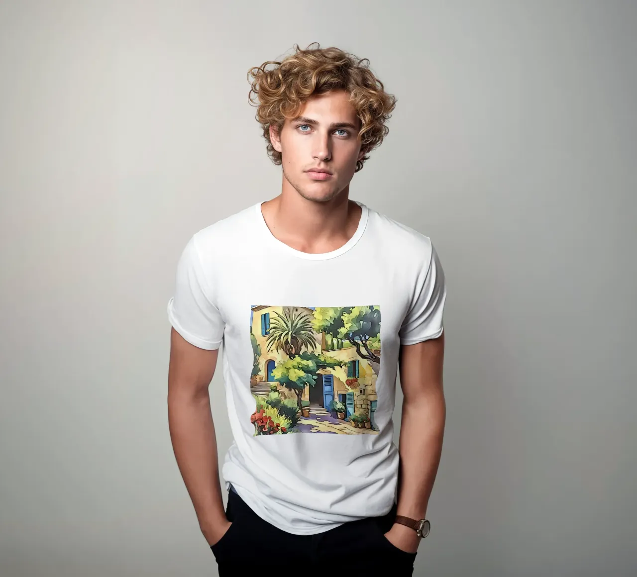 Landscape in Provence #4 t-shirt by ZAMART