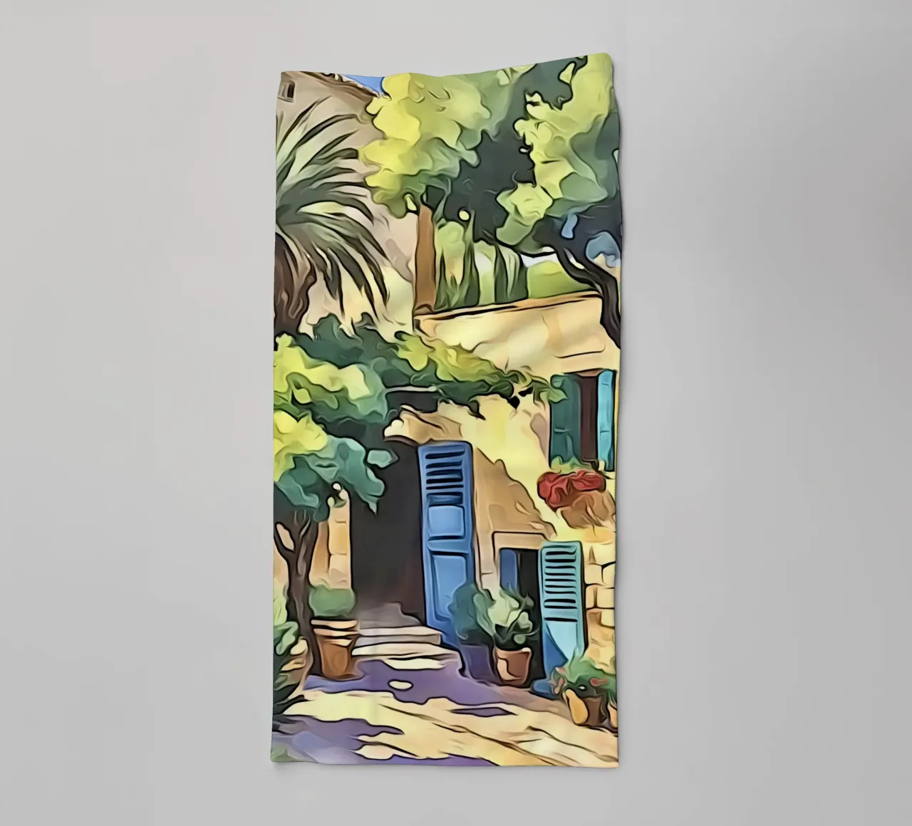 Landscape in Provence #4 towel by ZAMART