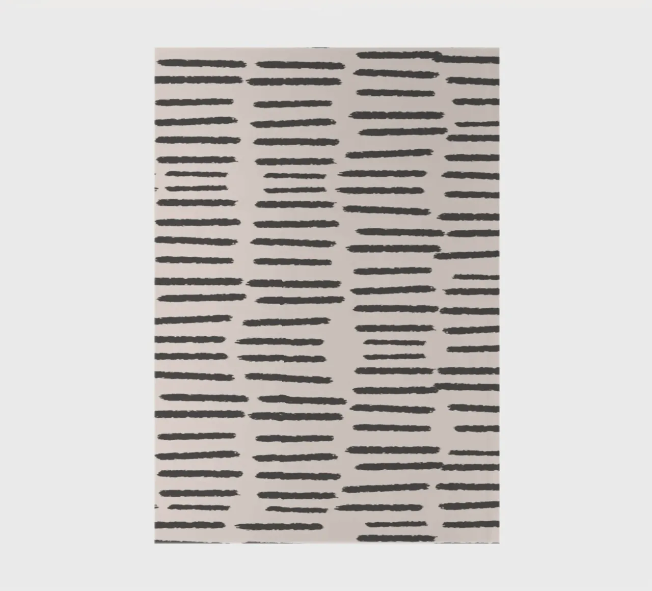 Rayures organiques à coups de pinceau - Minimalist Boho in Charcoal carnet de notes de susanacosta