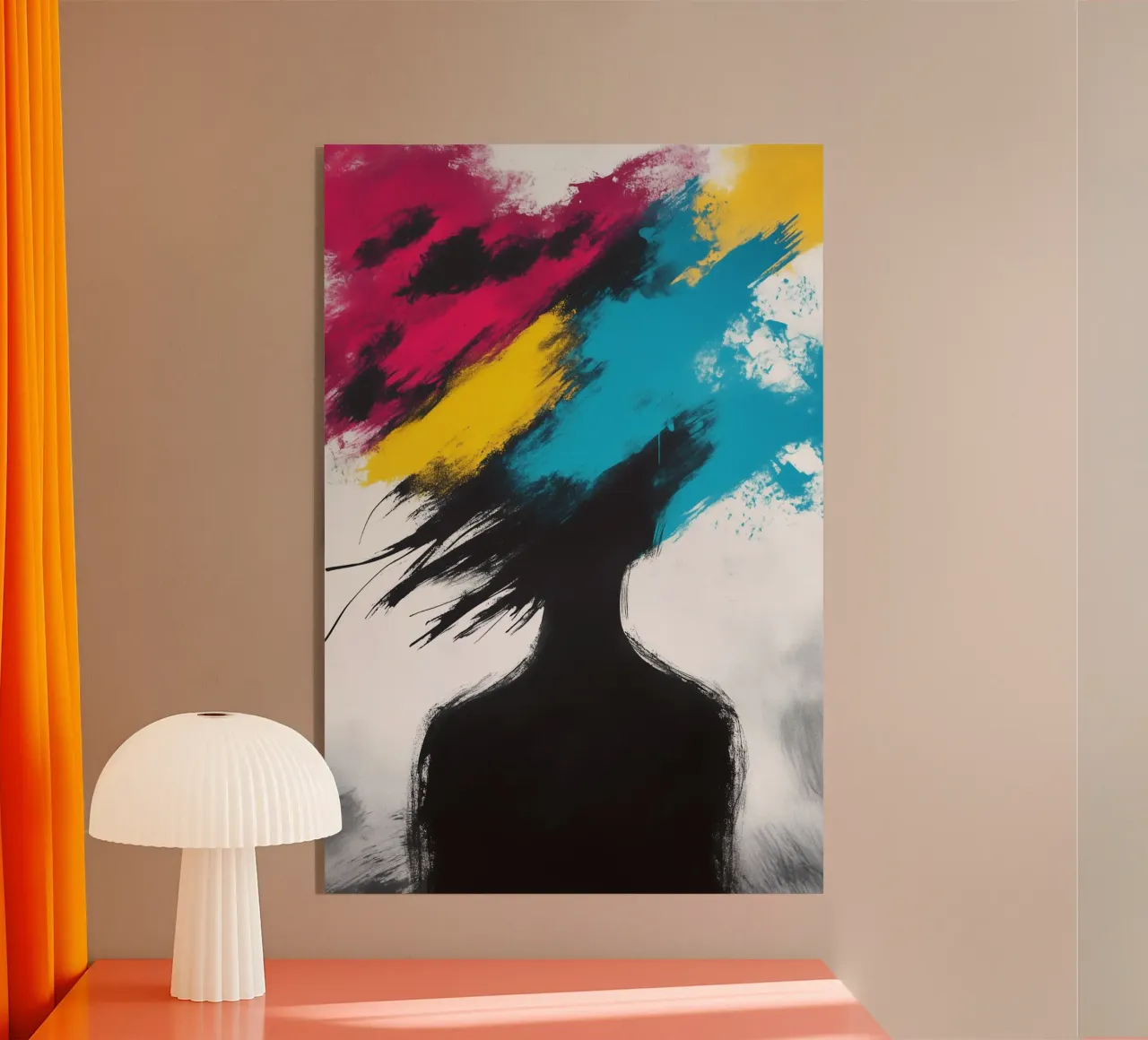 Esplosione di colori all'ombra - silhouette in contrasto plexiglass da melipo-art