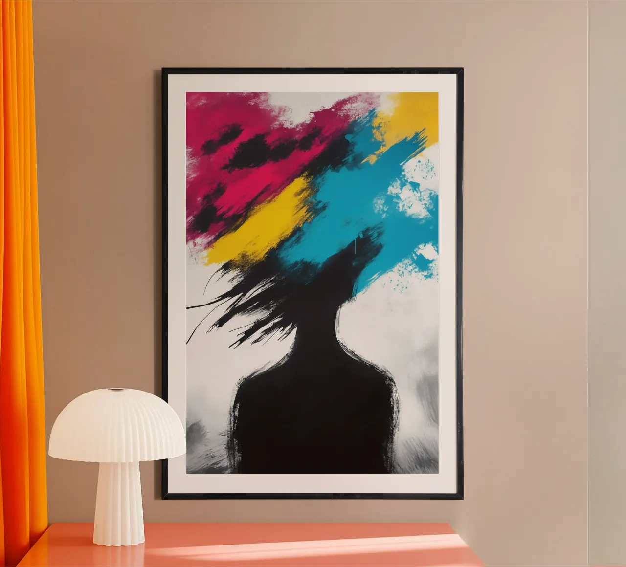 Esplosione di colori all'ombra - silhouette in contrasto carta hahnemühle da melipo-art