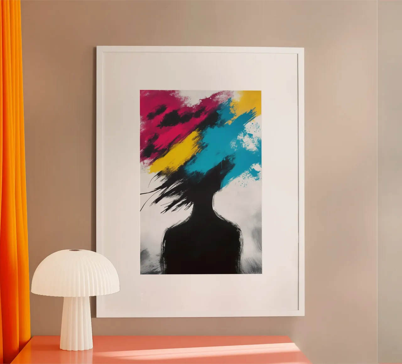 Esplosione di colori all'ombra - silhouette in contrasto carta hahnemühle da melipo-art