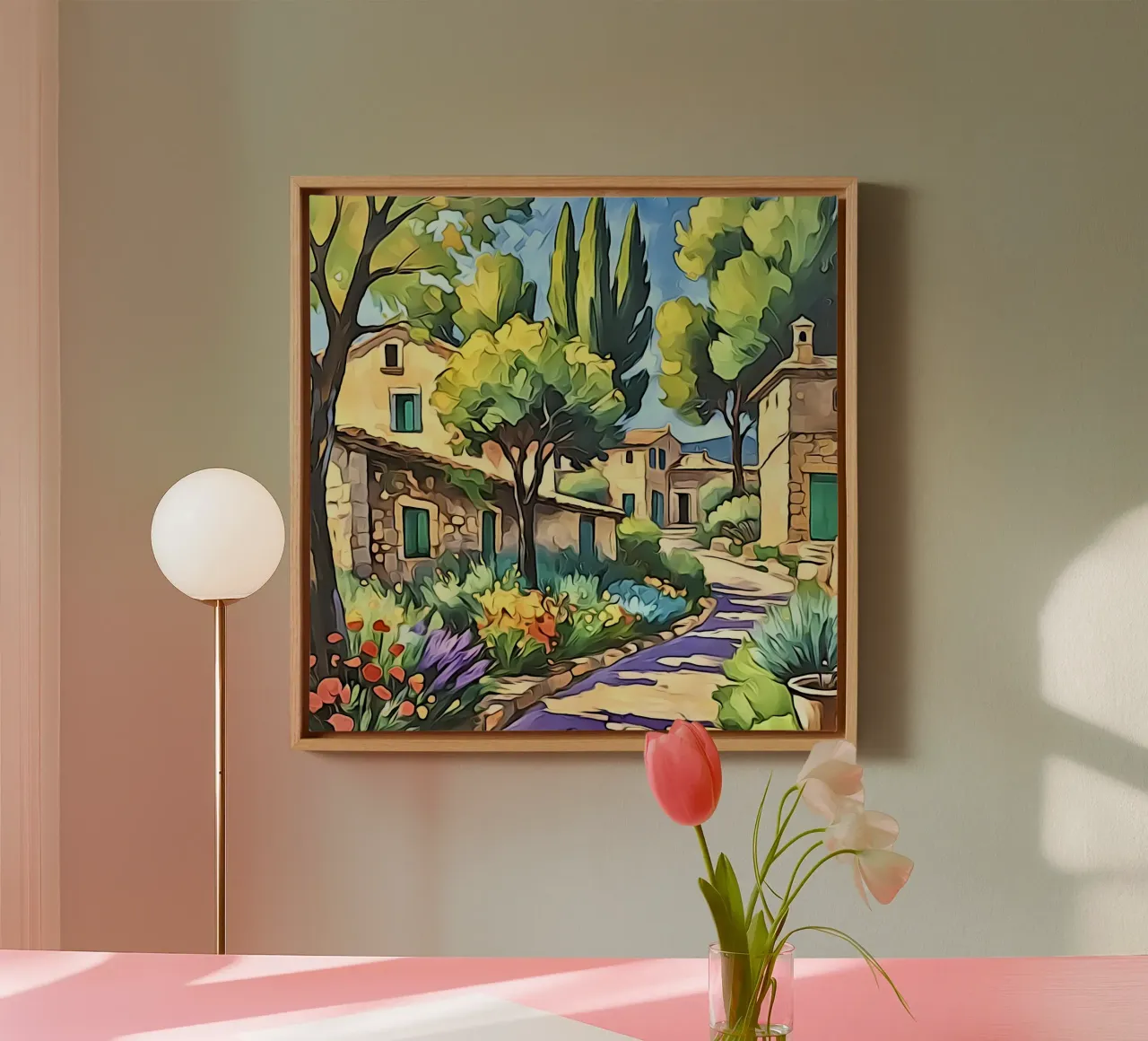 Landschap in de Provence #5 canvas van ZAMART